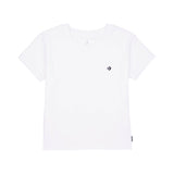 Converse - 10027252-A01 - Camiseta cropped de manga corta – Mujer