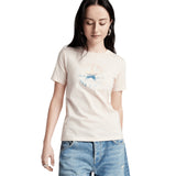 Converse - Chuck Taylor Watercolor 10027385-A03 - Camiseta de manga corta 100% algodón - Mujer