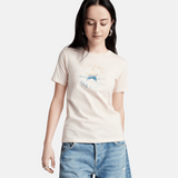 Converse - Chuck Taylor Watercolor 10027385-A03 - Camiseta de manga corta 100% algodón - Mujer
