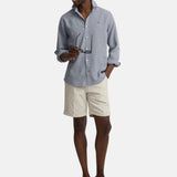 Silbon – 1010307210 – Bermudas clásicas color piedra de algodón con bolsillos delanteros y traseros - Hombre