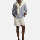Silbon – 1010307210 – Bermudas clásicas color piedra de algodón con bolsillos delanteros y traseros - Hombre