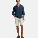 Silbon – 1010307216 – Bermudas color piedra de corte regular - Hombre