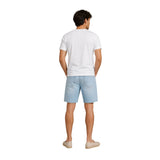 Silbon – 1010401033 – Camiseta blanca de manga corta 100% algodón con logo bordado - Hombre