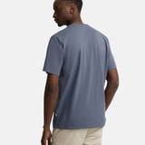 Silbon – 1010402018 – Camiseta azul de manga corta 100% algodón con minilogo - Hombre