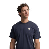 Silbon – 1010402034 – Camiseta azul marino 100% algodón de manga corta con logo bordado - Hombre
