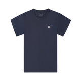 Silbon – 1010402034 – Camiseta azul marino 100% algodón de manga corta con logo bordado - Hombre