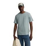 Silbon – 1010403020 – Camiseta de manga corta verde grisáceo 100% algodón con minilogo - Hombre