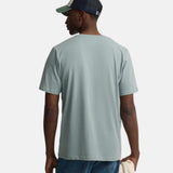 Silbon – 1010403020 – Camiseta de manga corta verde grisáceo 100% algodón con minilogo - Hombre