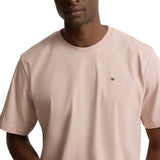 Silbon – 1010408022 – Camiseta de manga corta rosa 100% algodón con minilogo - Hombre