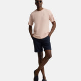 Silbon – 1010408022 – Camiseta de manga corta rosa 100% algodón con minilogo - Hombre