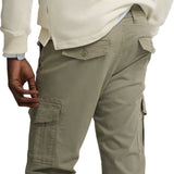 Silbon – 1010903136 – Pantalón cargo verde de corte slim 98% algodón y 2% elastano - Hombre