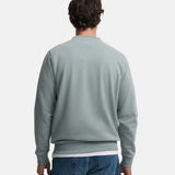 Silbon – 1011103221 – Sudadera verde grisáceo con minilogo bordado en el torso - Hombre