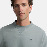 Silbon – 1011103221 – Sudadera verde grisáceo con minilogo bordado en el torso - Hombre