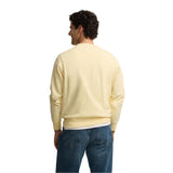 Silbon – 1011104226 – Sudadera amarilla 100% algodón con apliques de tejido en el torso - Hombre