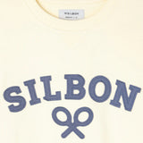 Silbon – 1011104226 – Sudadera amarilla 100% algodón con apliques de tejido en el torso - Hombre