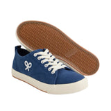 Silbon – 1011602267 – Zapatillas azul marino de lona 100% algodón con cierre de cordones - Hombre