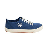 Silbon – 1011602267 – Zapatillas azul marino de lona 100% algodón con cierre de cordones - Hombre