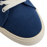 Silbon – 1011602267 – Zapatillas azul marino de lona 100% algodón con cierre de cordones - Hombre