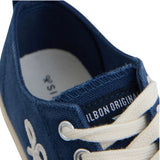 Silbon – 1011602267 – Zapatillas azul marino de lona 100% algodón con cierre de cordones - Hombre