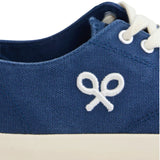 Silbon – 1011602267 – Zapatillas azul marino de lona 100% algodón con cierre de cordones - Hombre