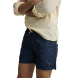 Silbon – 1013102088 – Bañador azul marino estampado con red interior - Hombre