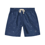 Silbon – 1013102088 – Bañador azul marino estampado con red interior - Hombre