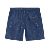 Silbon – 1013102088 – Bañador azul marino estampado con red interior - Hombre
