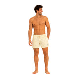 Silbon – 1013105091 – Bañador amarillo estampado con cintura ajustable y red interior - Hombre