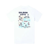 Silbon – 1020401061 – Camiseta blanca de manga corta100% algodón con dibujo en la espalda - Hombre