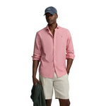 Camisa rosa Silbon hombre lino algodón elegante | Konestilochic