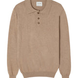 Silbon – 1020807231 – Jersey beige con cuello polo 100% algodón con puños elásticos - Hombre