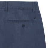 Silbon – 1020902147 – Pantalones chinos azul 100% lino de corte slim - Hombre