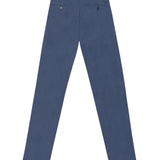 Silbon – 1020902147 – Pantalones chinos azules 100% lino de corte slim - Hombre