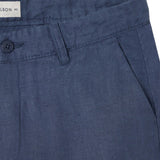 Silbon – 1020902147 – Pantalones chinos azules 100% lino de corte slim - Hombre
