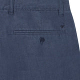 Silbon – 1020902147 – Pantalones chinos azules 100% lino de corte slim - Hombre