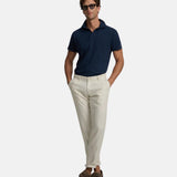 Silbon – 1020907146 – Pantalones chinos beige 100% lino de corte slim - Hombre