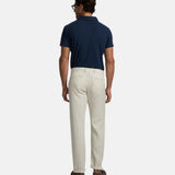 Silbon – 1020907146 – Pantalones chinos beige 100% lino de corte slim - Hombre