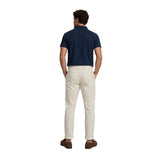 Silbon – 1020907146 – Pantalones chinos beige 100% lino de corte slim - Hombre