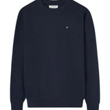 Silbon – 1021102187 – Sudadera azul marino 100% algodón con estampado trasero - Hombre