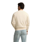 Silbon – 1021107181 – Sudadera 100% algodón color crema con bordado frontal - Hombre