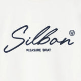 Silbon – 1021107181 – Sudadera 100% algodón color crema con bordado frontal - Hombre