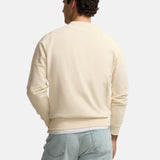 Silbon – 1021107181 – Sudadera 100% algodón color crema con bordado frontal - Hombre
