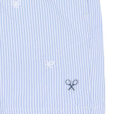 Silbon – 1023102325 – Bañador de rayas finas azul y blanco con cintura ajustable - Hombre