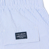 Silbon – 1023102325 – Bañador de rayas finas azul y blanco con cintura ajustable - Hombre