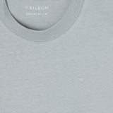 Silbon – 1030402288 – Camiseta oversize aguamarina de manga corta 100% algodón - Hombre