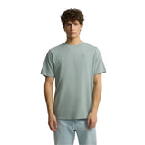 Silbon – 1030403283 – Camiseta verde de manga corta 100% algodón con dibujo en la espalda - Hombre
