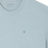 Silbon – 1030403283 – Camiseta verde de manga corta 100% algodón con dibujo en la espalda - Hombre