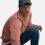 Silbon – 1031105188 – Sudadera coral 100% algodón de corte regular con dibujo en la espalda - Hombre