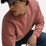 Silbon – 1031105188 – Sudadera coral 100% algodón de corte regular con dibujo en la espalda - Hombre