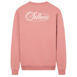 Silbon – 1031105188 – Sudadera coral 100% algodón de corte regular con dibujo en la espalda - Hombre